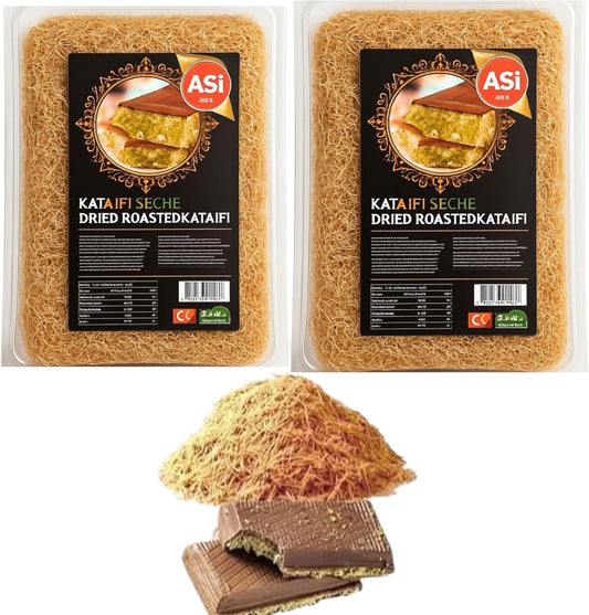 Dried Roasted Kataifi, Shredded Fillo Dough, 2 pack of 200g, kataifi for Dubai chocolate
