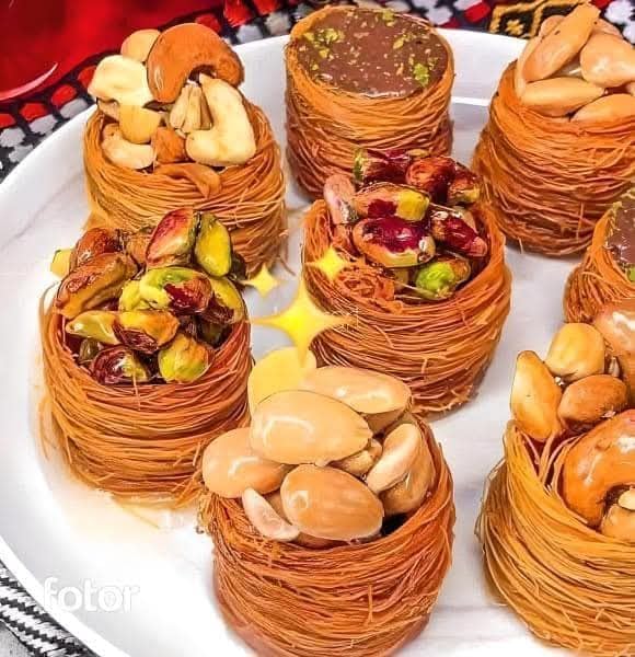 Noura Dried Kunafa Bulbul Nest Pastry, Halal, Vegan, 48-Count