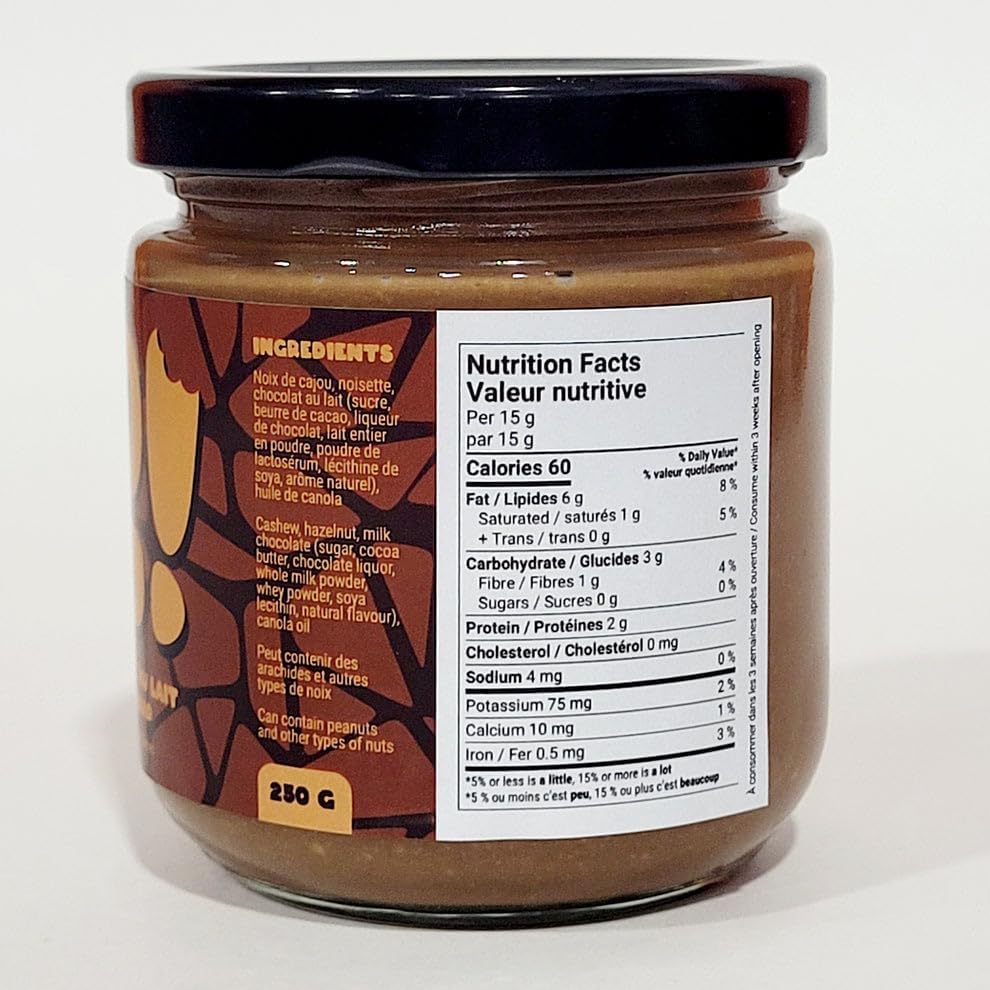 YOLO Hazelnut and Milk Chocolate Spread, Preservative-Free, Made in Quebec