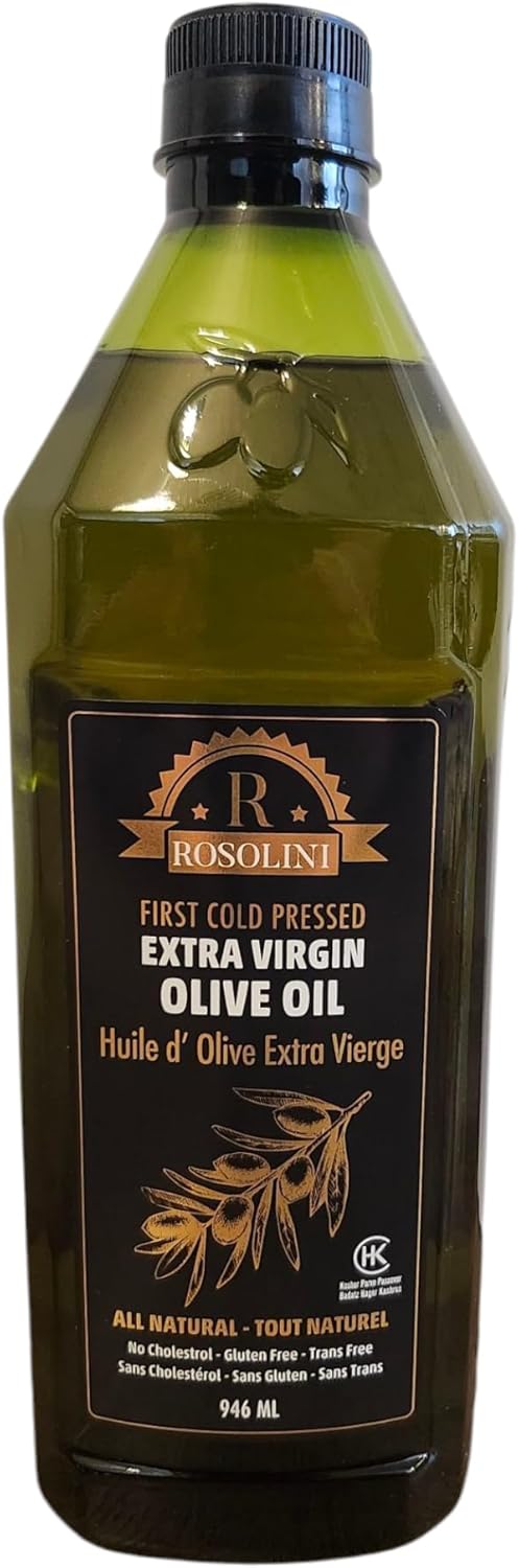 Rosolini First Cold Pressed Extra Virgin Olive Oil, All Natural, 946 ml
