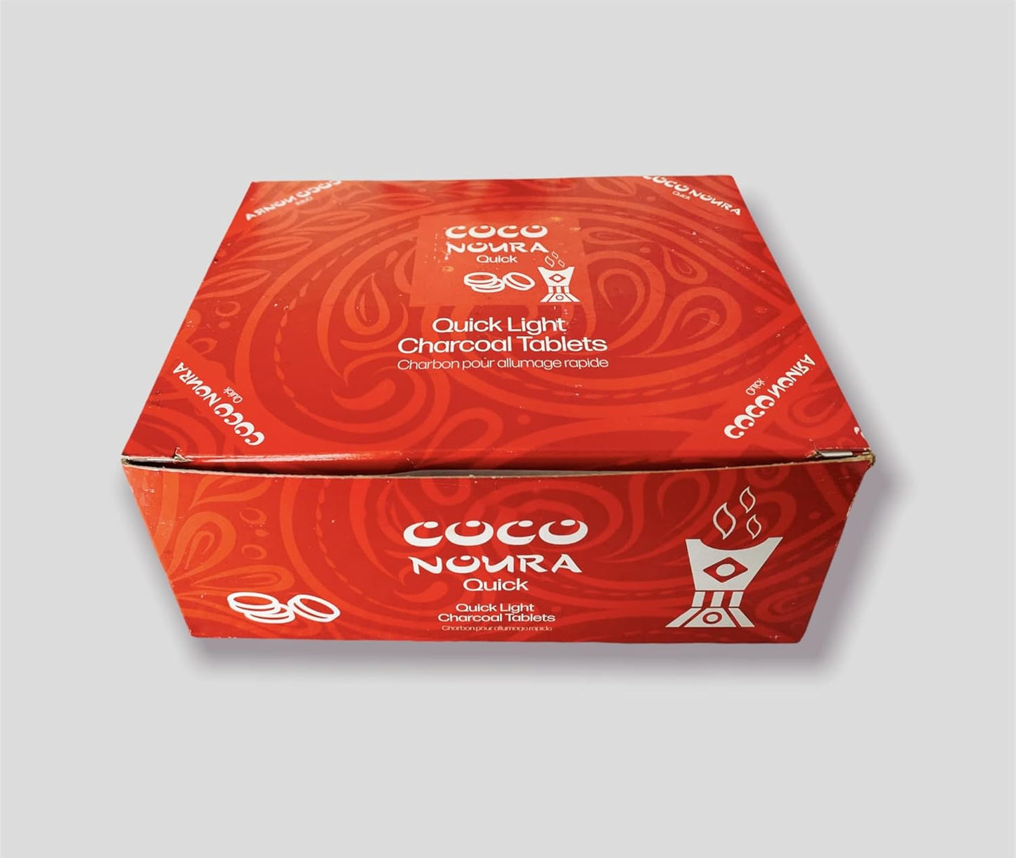 New Coco Noura Quick Light Charcoal - 33mm - Full Box - Instant Charcoals for Hookah, Shisha, Incense, Hookah Pipe Incense Easy Lite - Canada's Choice