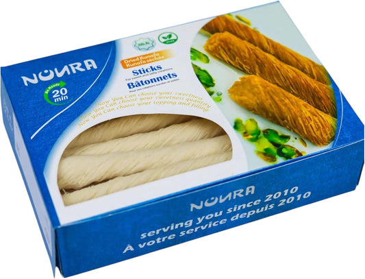 Noura Dried Kunafa Sticks, Halal Vegan Pastry, 20 Minute Ready 350g