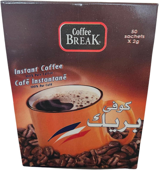 Coffee Break Instant Coffee, 100% Pure Coffee, 50 Sachets x 2g Brand: Coffee Break