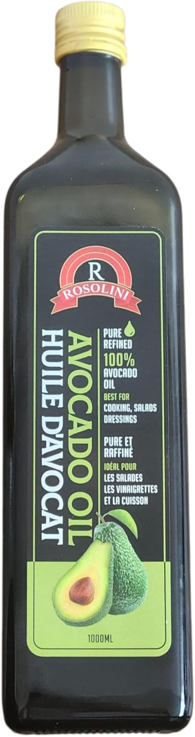 Rosolini Pure Refined Avocado Oil, 1000ml, for Cooking and Salads