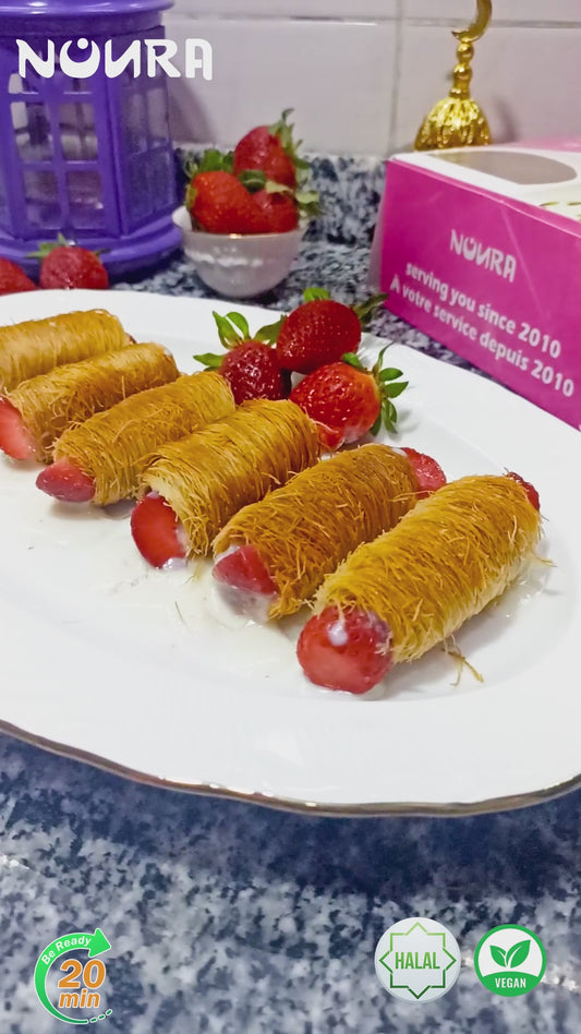 Noura Dried Kataifi Pastry Rolls, Pack of 20, Ready in 20 Minutes
